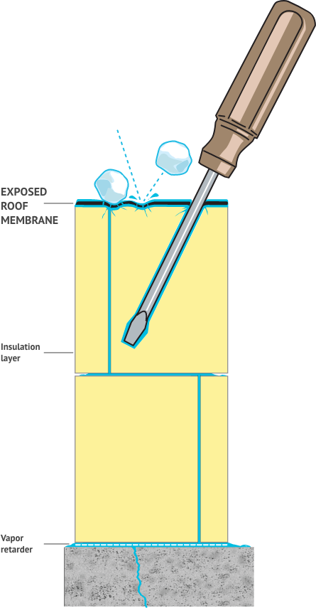 unprotected membrane roof