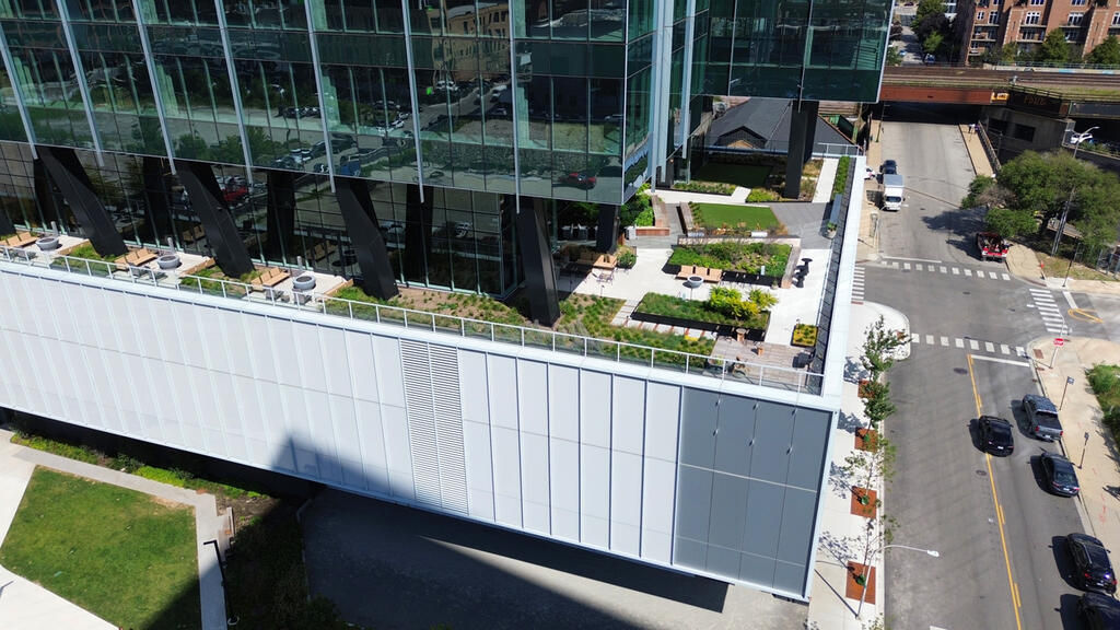 vegetated roof, green roof, amenity deck